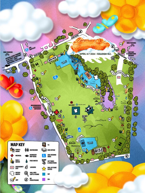 Dreamville Fest Map